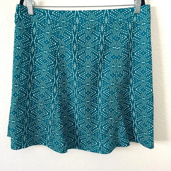 RipSkirt Hawaii Sz L Teal Blue Batik Wrap Skirt Length 2 Quick Dry Active - Picture 4 of 10
